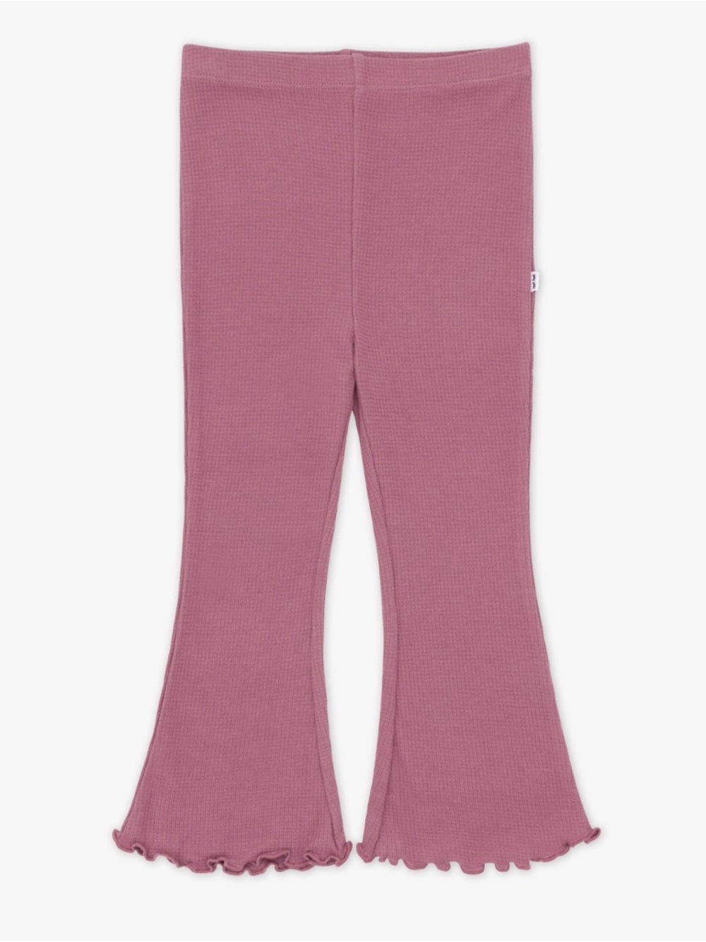 Little Sleepies Dusty Plum Waffle Flare Pant, Size 18-24 Months